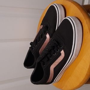 vans shoes with roses on them